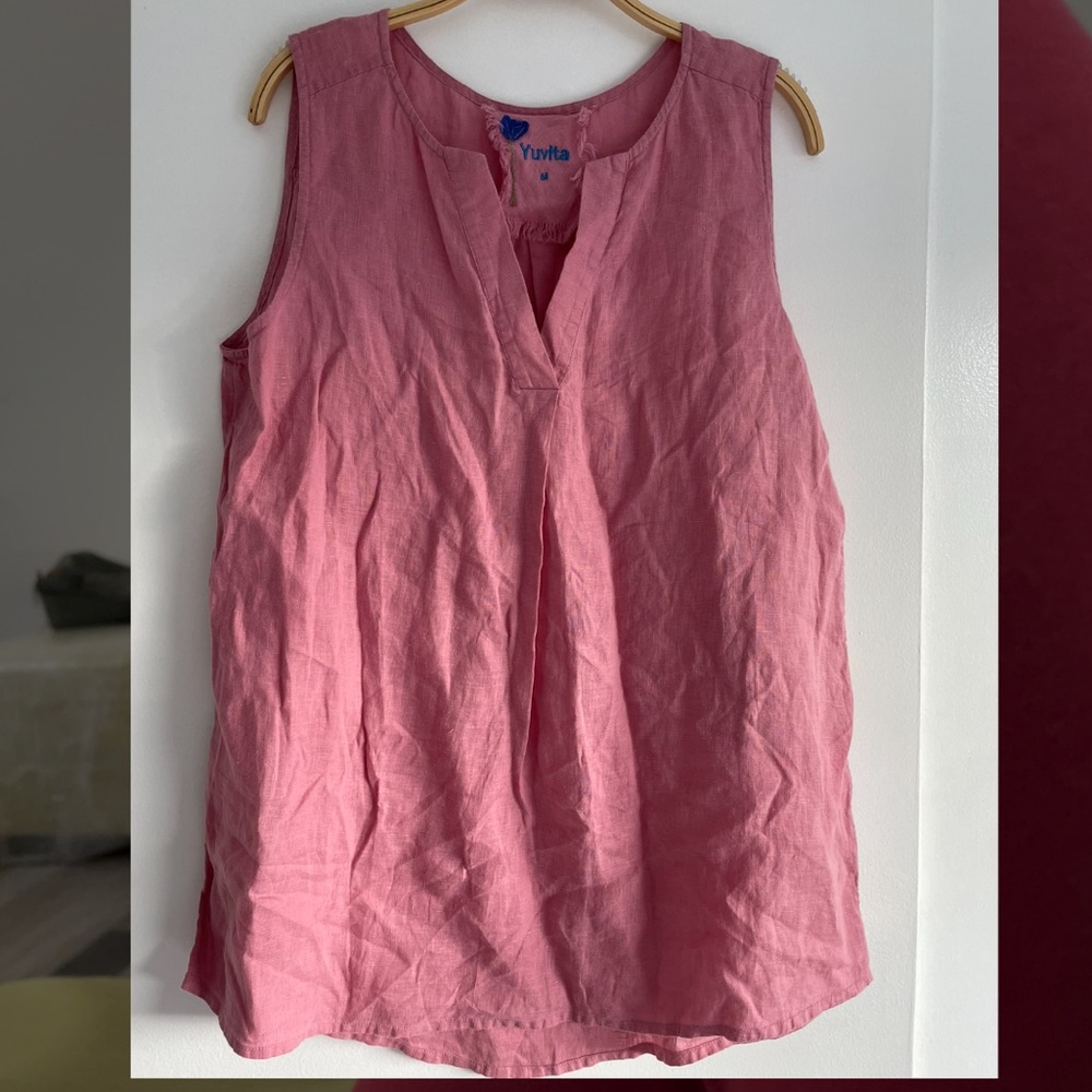 COPY - 100% Linen New V Neck Top